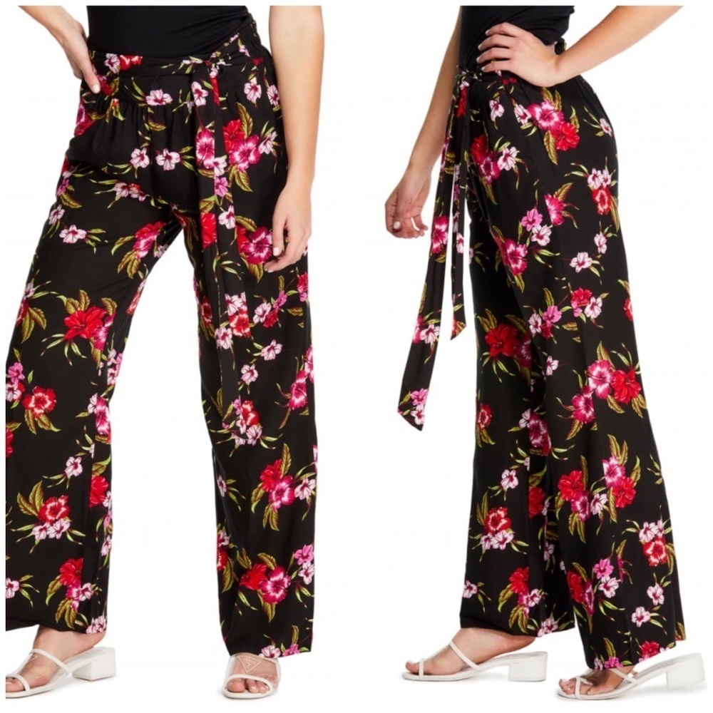 New GUESS Stassi High-Rise Palazzo Pants SZ M